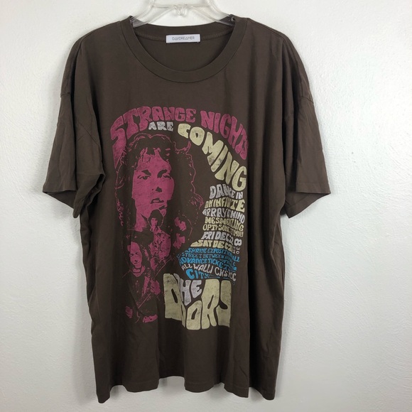 Daydreamer The Doors Strange Nights Are Coming Oversized Slouchy Merch Tee - Picture 2 of 10